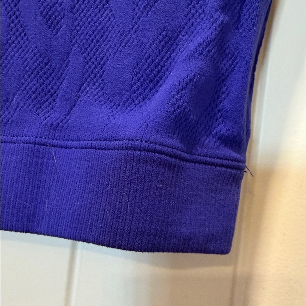 Fabletics Royal Blue Long Sleeve Crop Top - Picture 4 of 5